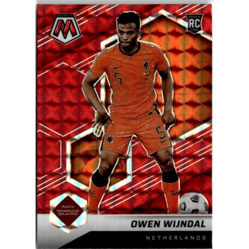 2021 Panini Mosaic Road to the FIFA World Cup Qatar Red Mosaic Prizm #176 Owen Wijndal