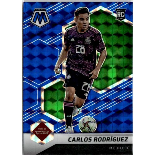 2021 Panini Mosaic Road to the FIFA World Cup Qatar Blue Mosaic Prizm #24 Carlos Rodriguez 26/99