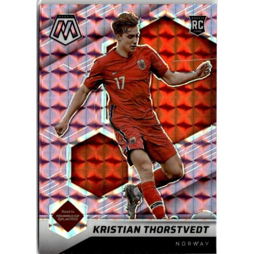 2021 Panini Mosaic Road to the FIFA World Cup Qatar Purple Mosaic Prizm #58 Kristian Thorstvedt 31/49