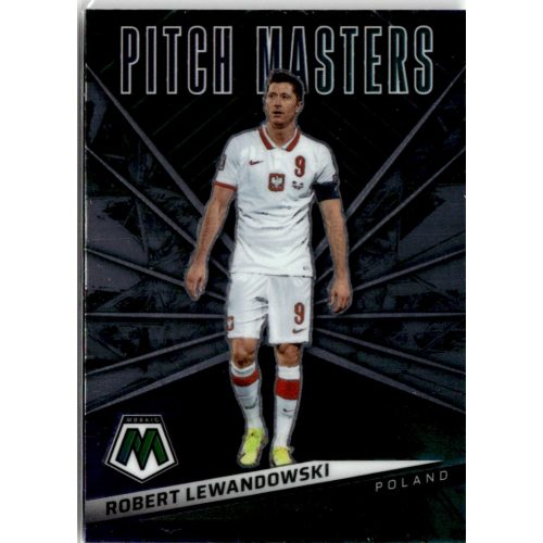 2021 Panini Mosaic Road to the FIFA World Cup Qatar Pitch Masters #1 Robert Lewandowski