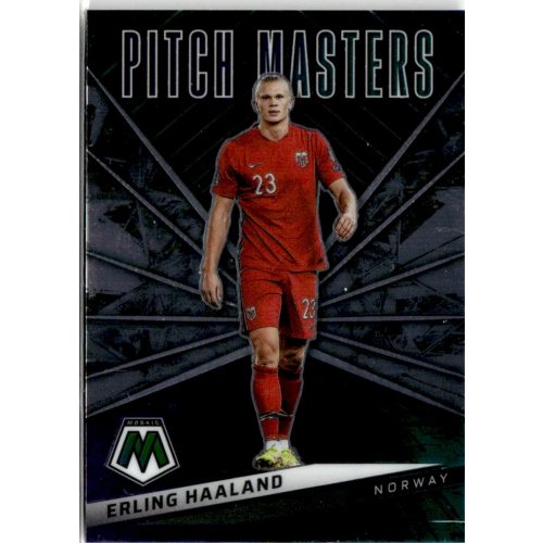 2021 Panini Mosaic Road to the FIFA World Cup Qatar Pitch Masters #4 Erling Haaland