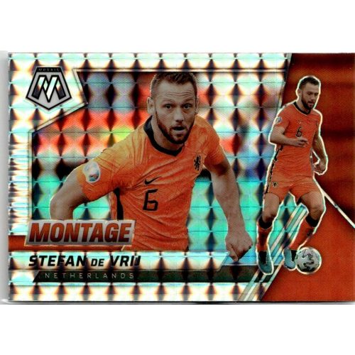 2021 Panini Mosaic Road to the FIFA World Cup Qatar Montage Mosaic Prizm #14 Stefan de Vrij