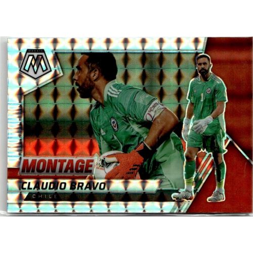 2021 Panini Mosaic Road to the FIFA World Cup Qatar Montage Mosaic Prizm #26 Claudio Bravo