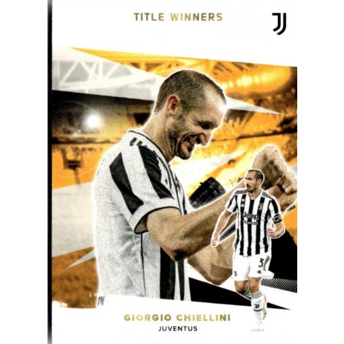 2021 Topps Juventus FC Trading Cards Set Title Winners #43 Giorgio Chiellini