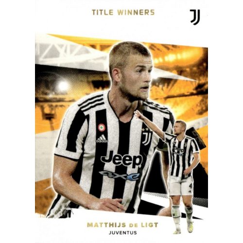 2021 Topps Juventus FC Trading Cards Set Title Winners #42 Matthijs de Ligt