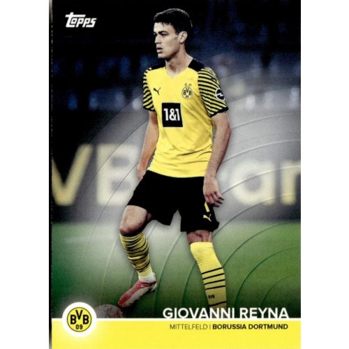 2021 Topps Borussia Dortmund Trading Cards Set Team Squad #BVB-GR Giovanni Reyna