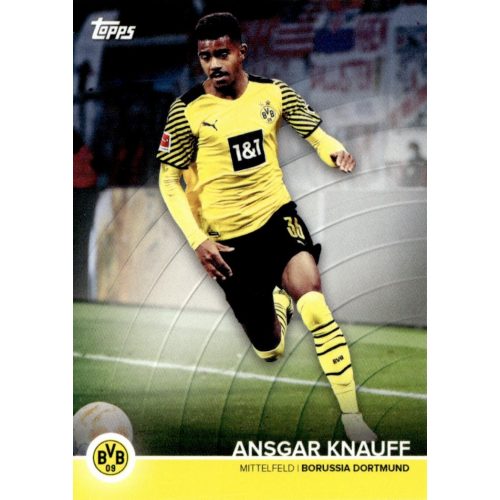 2021 Topps Borussia Dortmund Trading Cards Set Team Squad #BVB-AK Ansgar Knauff