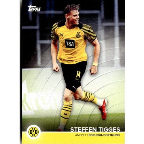 2021 Topps Borussia Dortmund Trading Cards Set Team Squad #BVB-ST Steffen Tigges