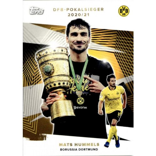 2021 Topps Borussia Dortmund Trading Cards Set DFB Pokal Cup #CUP-2 Mats Hummels