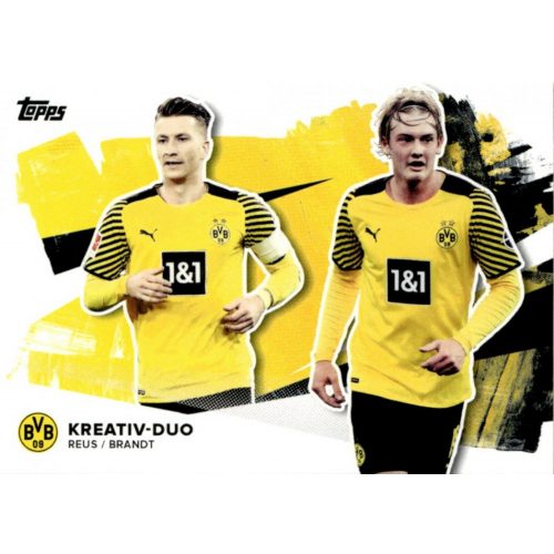 2021 Topps Borussia Dortmund Trading Cards Set Duo #DUO-RB Marco Reus/Julian Brandt