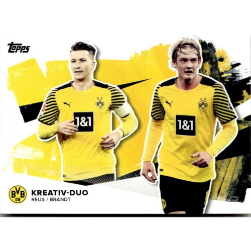 2021 Topps Borussia Dortmund Trading Cards Set Duo #DUO-RB Marco Reus/Julian Brandt