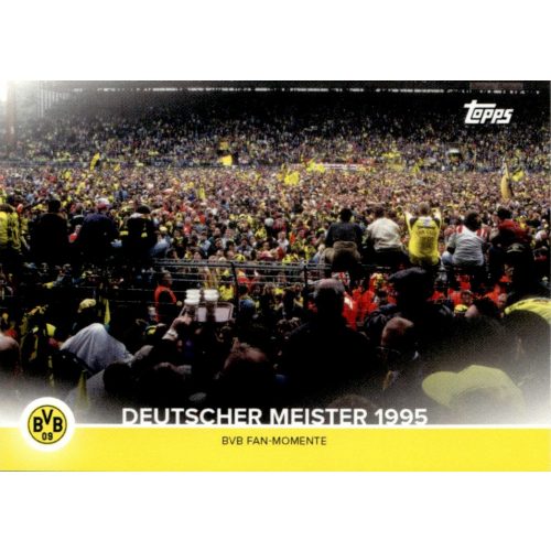 2021 Topps Borussia Dortmund Trading Cards Set BVB Fan Moments #B09-1 Deutscher Meister 1995