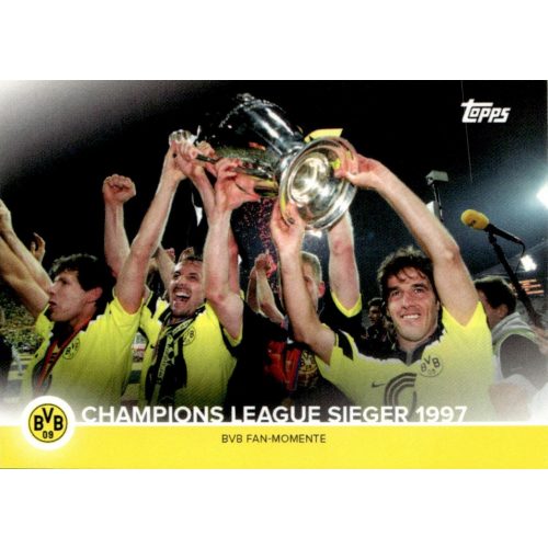 2021 Topps Borussia Dortmund Trading Cards Set BVB Fan Moments #B09-2 Champions League Sieger 1997