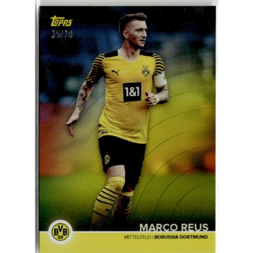 2021 Topps Borussia Dortmund Trading Cards Set Team Squad Holographic #BVB-MRE Marco Reus 35/70