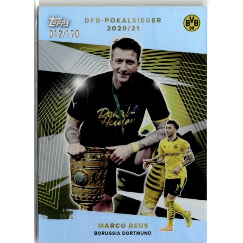 2021 Topps Borussia Dortmund Trading Cards Set DFB Pokal Cup Holographic #CUP-5 Marco Reus 012/170