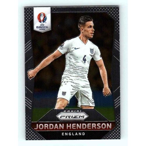 2016 Panini Panini Uefa Euro Prizm Base #58 Jordan Henderson