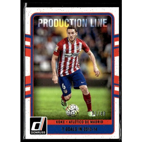 2016 Donruss Production Line Canvas  #27 Koke 03/49