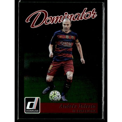 2016 Donruss Dominators  #49 Andres Iniesta