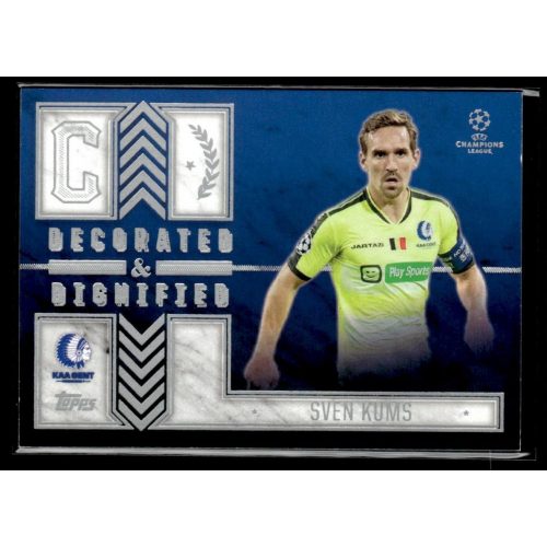 2015 Topps UEFA Champions League Showcase Decorated and Dignified #DD-SK Sven Kums