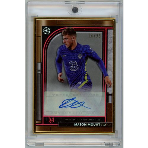 2021 Topps Museum Collection UEFA Champions League Framed Autographs Ruby #FAMM Mason Mount 14/25