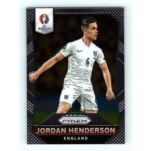 2016 Panini Panini Uefa Euro Prizm Base #58 Jordan Henderson