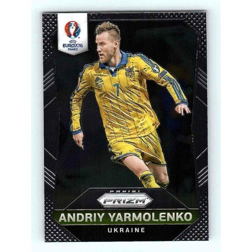 2016 Panini Uefa Euro Prizm Base #210 Andriy Yarmolenko