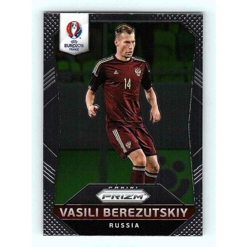 2016 Panini Uefa Euro Prizm Base #178 Vasili Berezutskiy