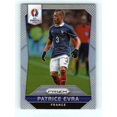 2016-17 Panini Uefa Euro Prizm Base Silver Prizms #2 Patrice Evra