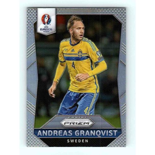 2016-17 Panini Uefa Euro Prizm Base Silver Prizms #249 Andreas Granqvist