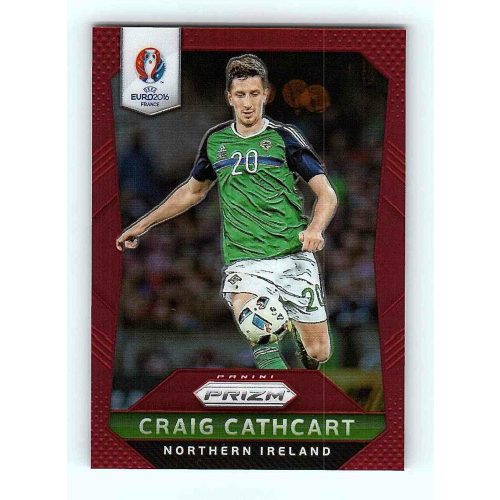 2016-17 Panini Uefa Euro Prizm Base Red Prizms #75 Craig Cathcart    060/149