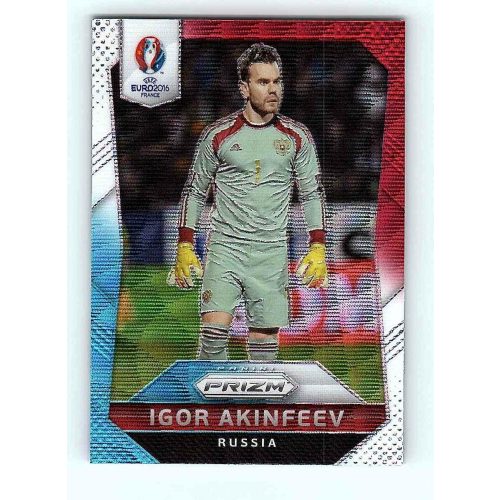 2016-17 Panini Uefa Euro Prizm Base Red & Light Blue Prizms #169 Igor Akinfeev