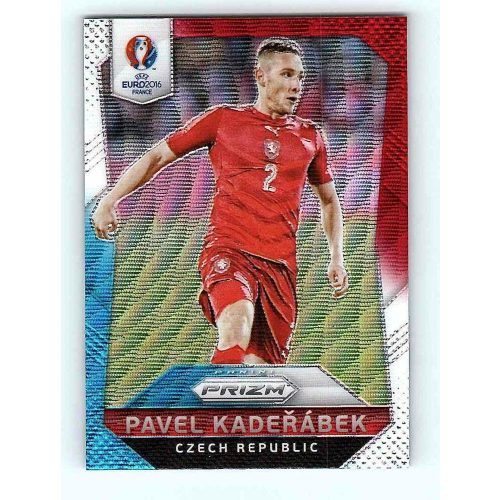 2016-17 Panini Uefa Euro Prizm Base Red & Light Blue Prizms #13 Pavel Kaderabek