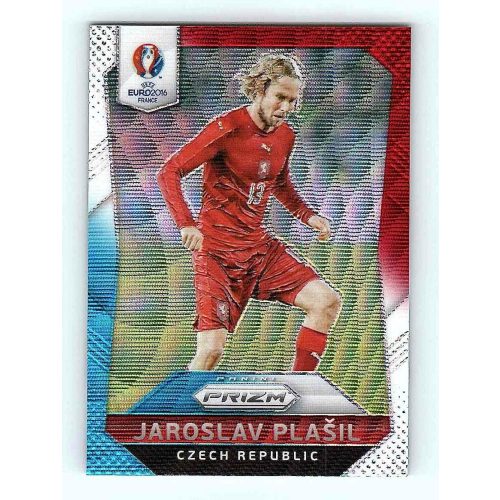 2016-17 Panini Uefa Euro Prizm Base Red & Light Blue Prizms #21 Jaroslav Plasil