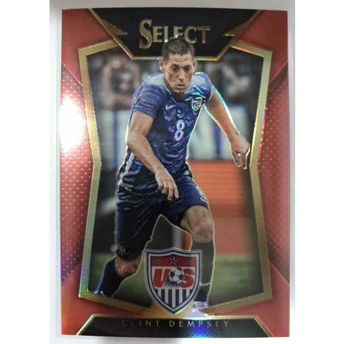 2016-17 Select Soccer Base Variation Red Prizm #19 Clint Dempsey    088/199