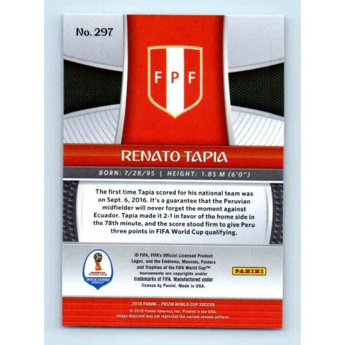 2017-18 Panini Prizm World Cup Soccer Base #297 Renato Tapia