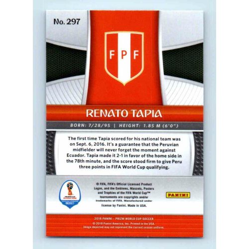 2017-18 Panini Prizm World Cup Soccer Base #297 Renato Tapia