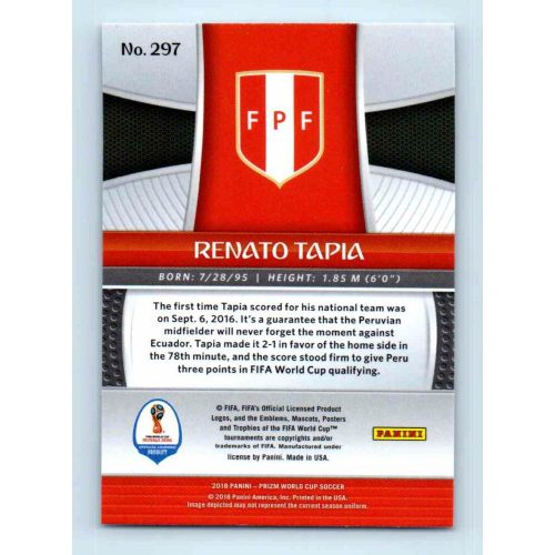 2017-18 Panini Prizm World Cup Soccer Base #297 Renato Tapia