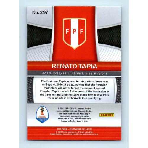 2017-18 Panini Prizm World Cup Soccer Base #297 Renato Tapia