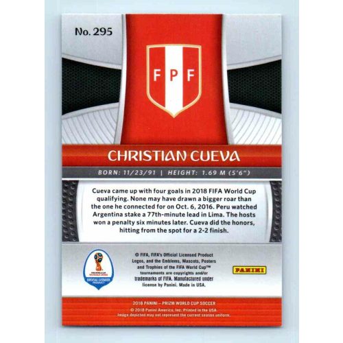 2017-18 Panini Prizm World Cup Soccer Base #295 Christian Cueva