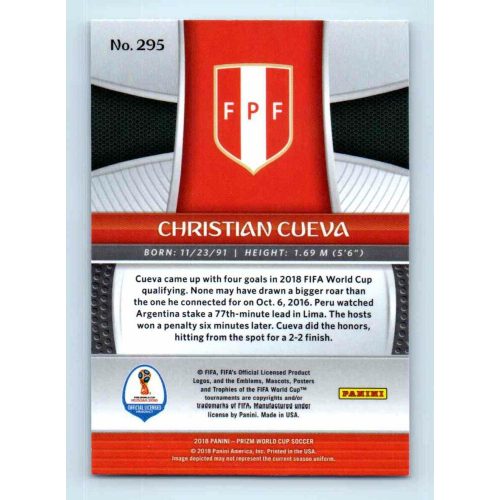 2017-18 Panini Prizm World Cup Soccer Base #295 Christian Cueva