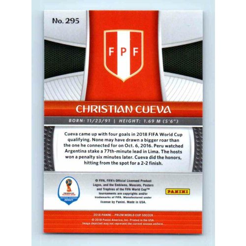 2017-18 Panini Prizm World Cup Soccer Base #295 Christian Cueva