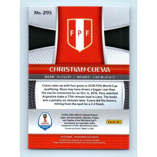 2017-18 Panini Prizm World Cup Soccer Base #295 Christian Cueva