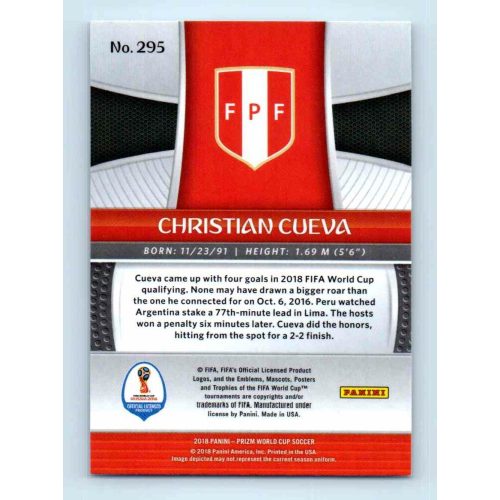 2017-18 Panini Prizm World Cup Soccer Base #295 Christian Cueva