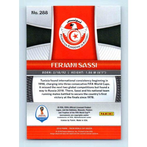 2017-18 Panini Prizm World Cup Soccer Base #288 Ferjani Sassi