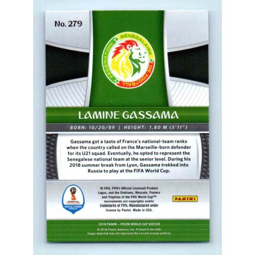 2017-18 Panini Prizm World Cup Soccer Base #279 Lamine Gassama