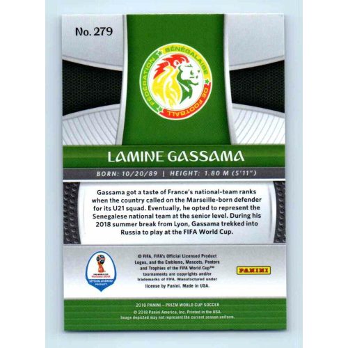 2017-18 Panini Prizm World Cup Soccer Base #279 Lamine Gassama