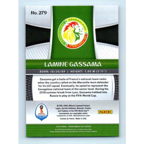 2017-18 Panini Prizm World Cup Soccer Base #279 Lamine Gassama