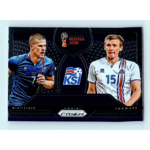 2017-18 Panini Prizm World Cup Soccer Connections #C-9 Johann Berg Gudmundsson / Jon Dadi Bödvarsson