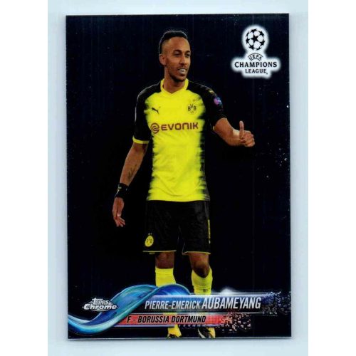 2017-18 Topps Champions League Chrome Base #98 Pierre-Emerick Aubameyang