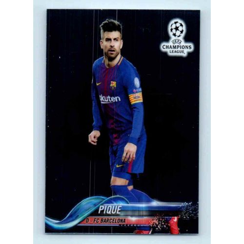 2017-18 Topps Champions League Chrome Base #60 Pique